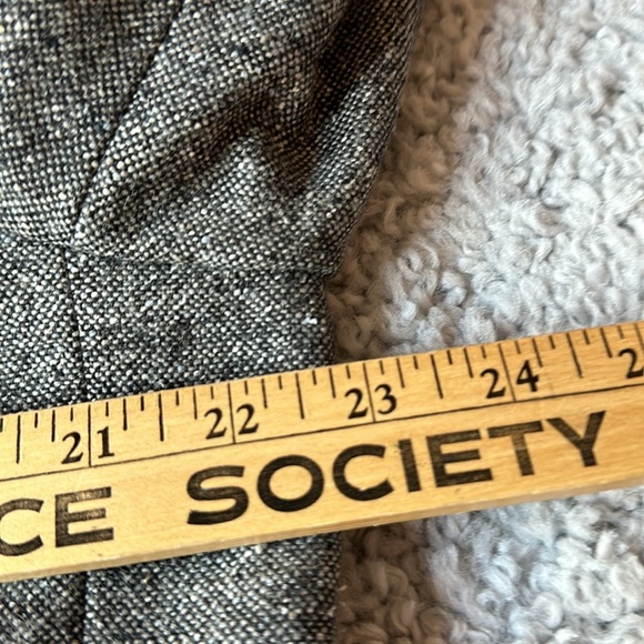 Vintage Rare Pendleton Lambswool Silk Blend Leather Trim Blazer Tall 16 Skirt 14 - Picture 5 of 8